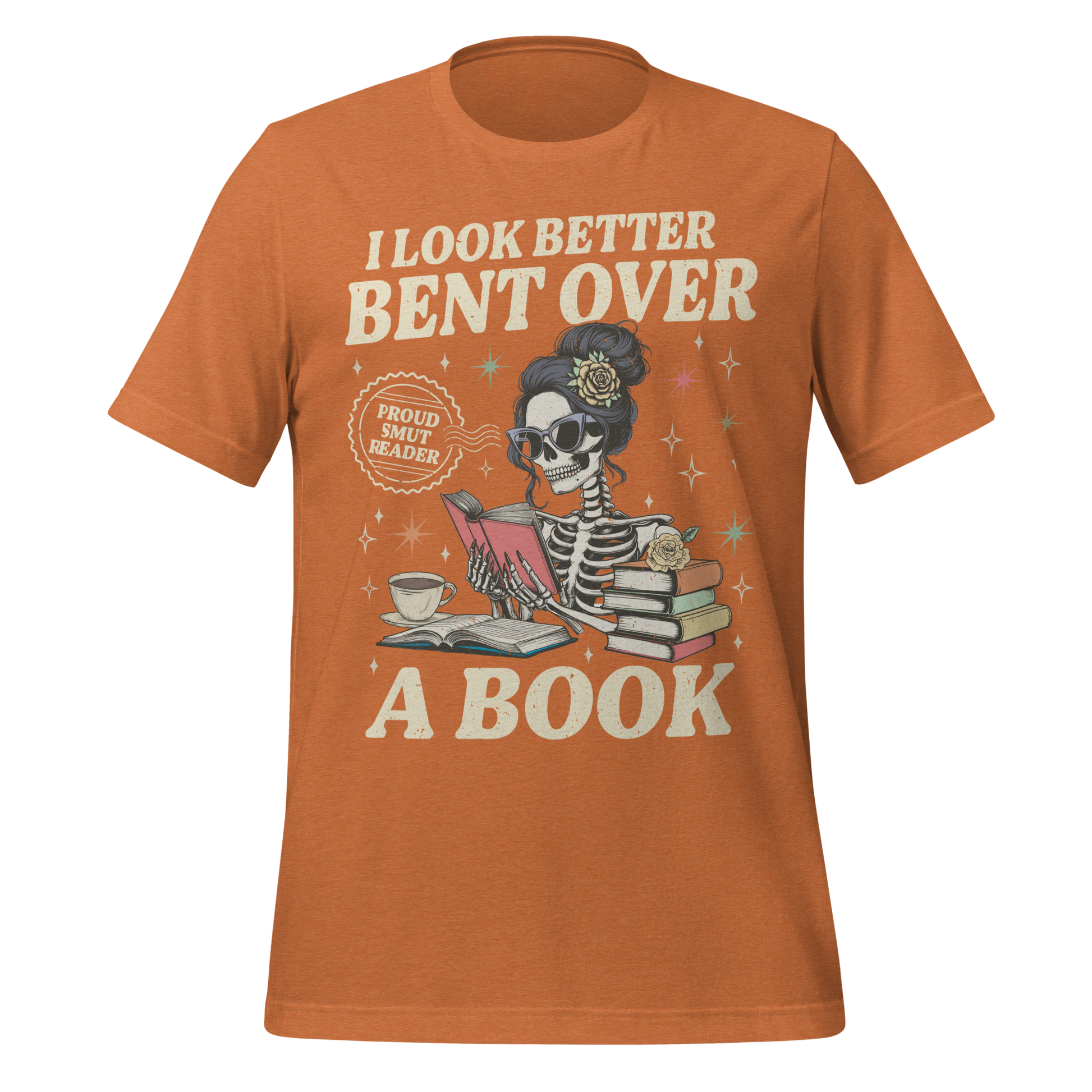 Smut Reader Skeleton Tee - MagicMerchEmporium