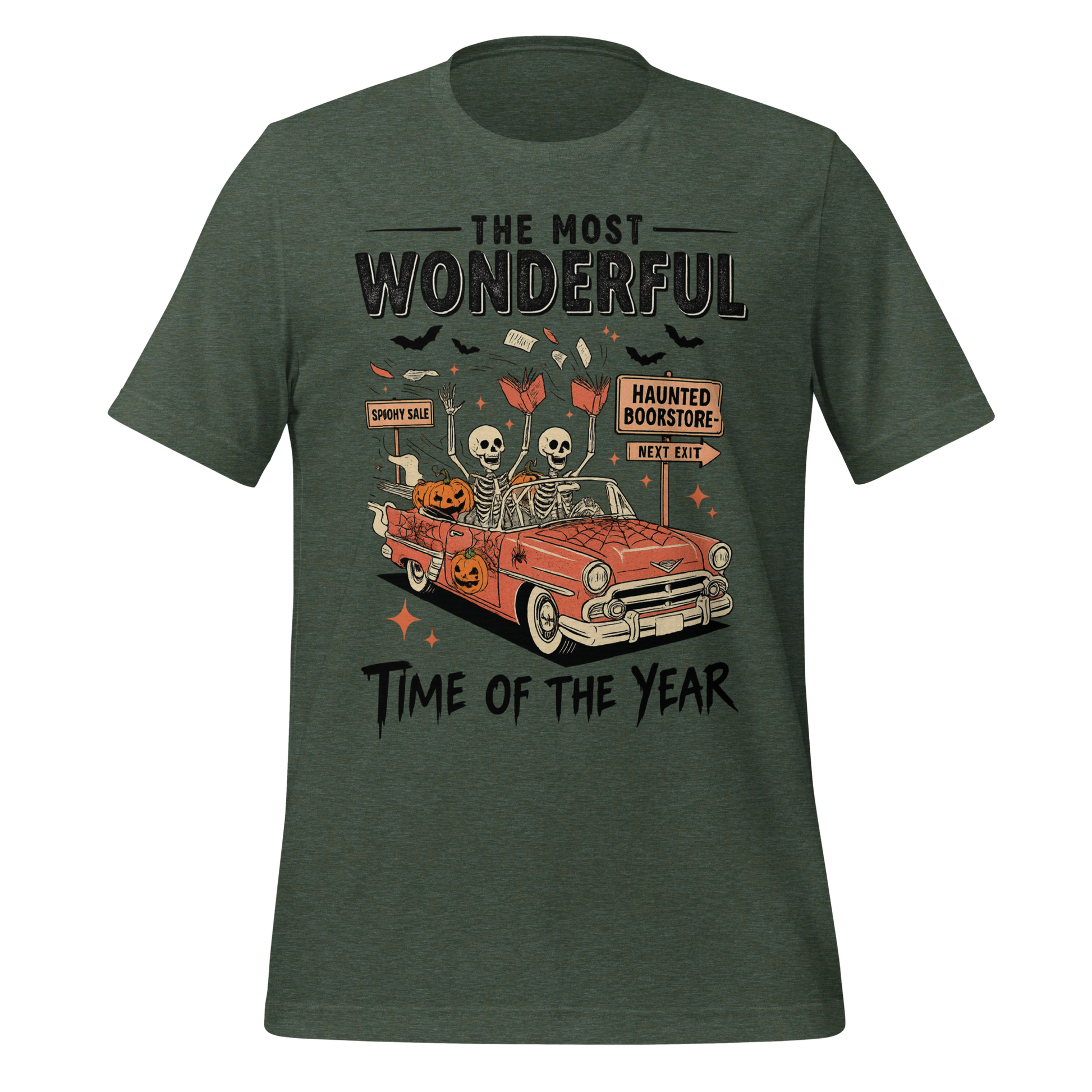 Bookish Haunted Bookstore Tee - MagicMerchEmporium