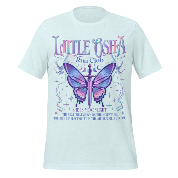 Moonlight Runner Tee in Heather Ice Blue
