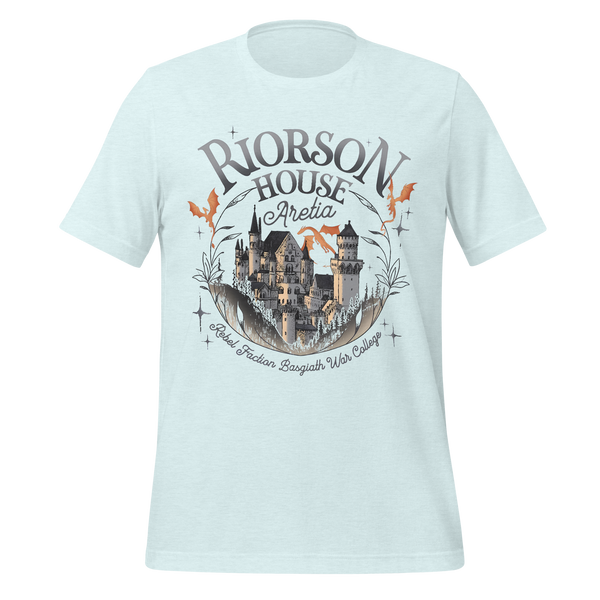 Riorson House Tee in Heather Ice Blue
