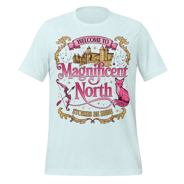 Magnificent North Tee in Heather Ice Blue