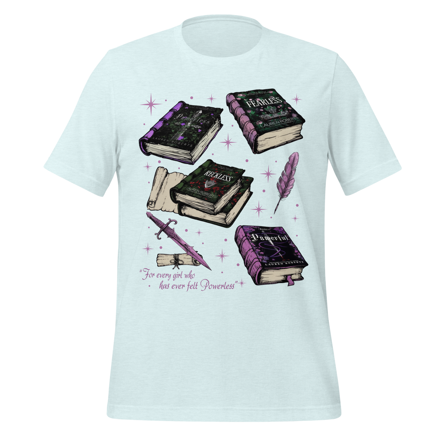 Powerless Book Stack Tee