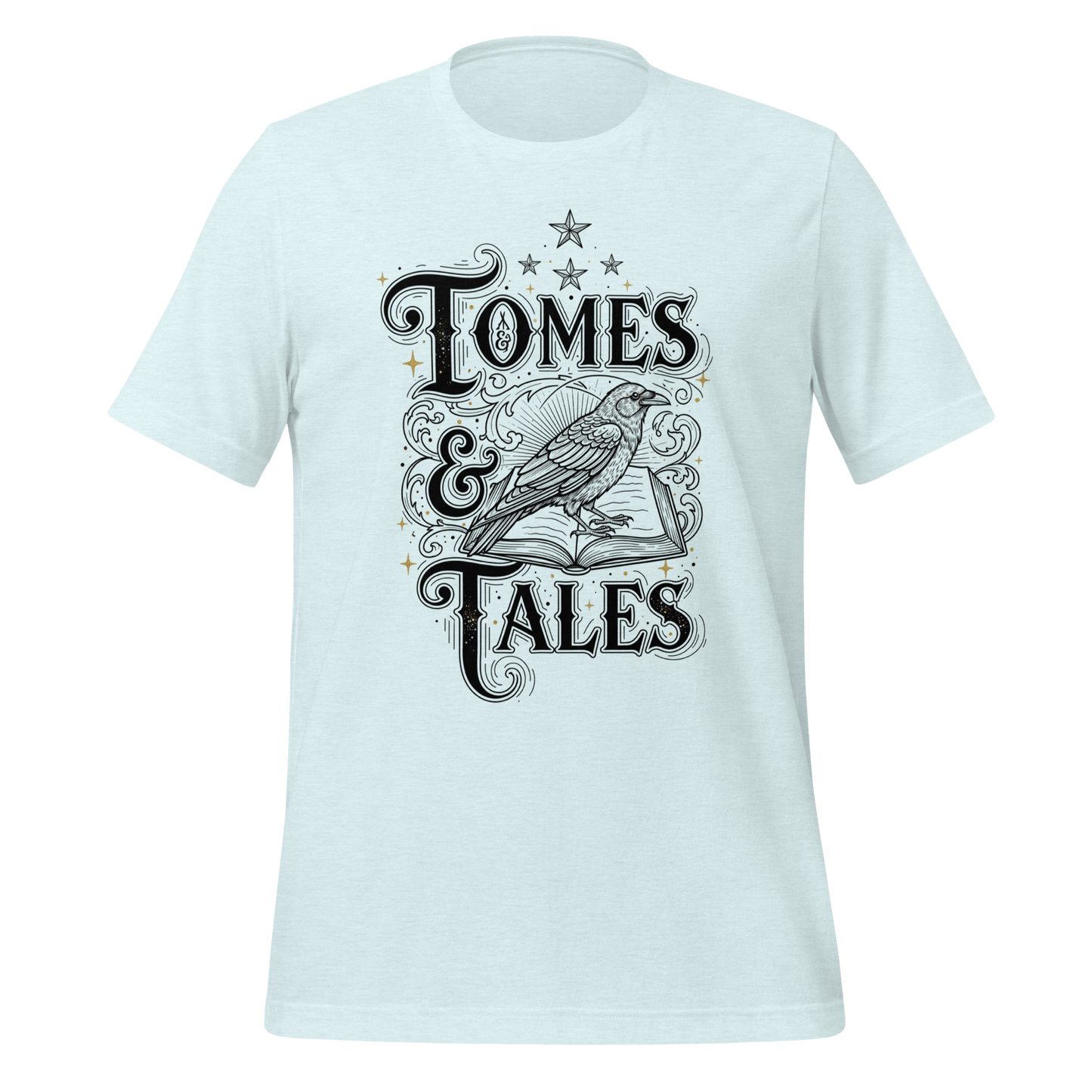 Tomes Tales Crow Tee - MagicMerchEmporium