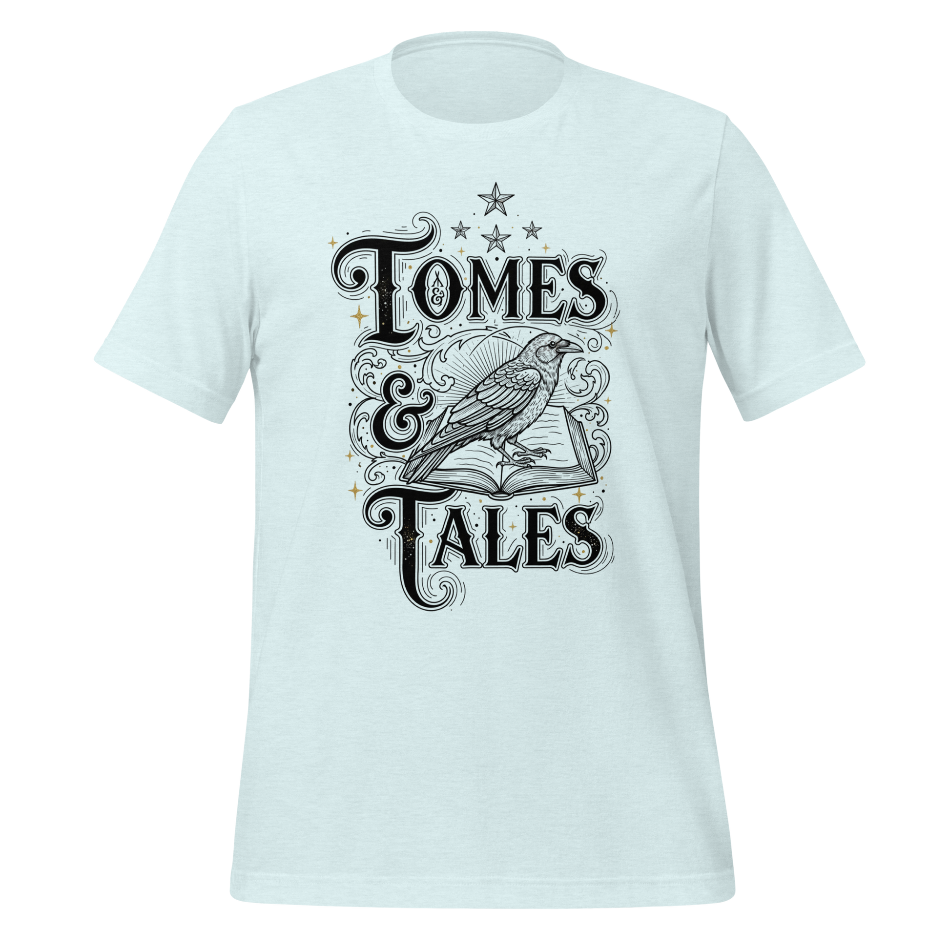 Tomes Tales Crow Tee - MagicMerchEmporium
