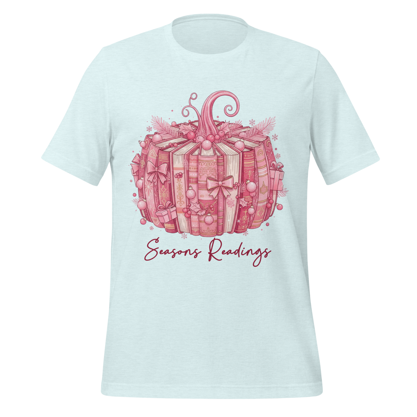 Seasons Readings Book Pumpkin With Ornaments Tee