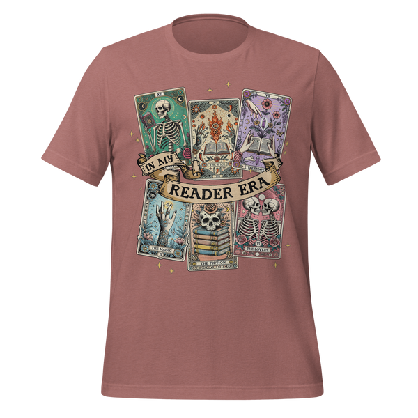 Halloween Tarot Book Club Tee in Heather Mauve