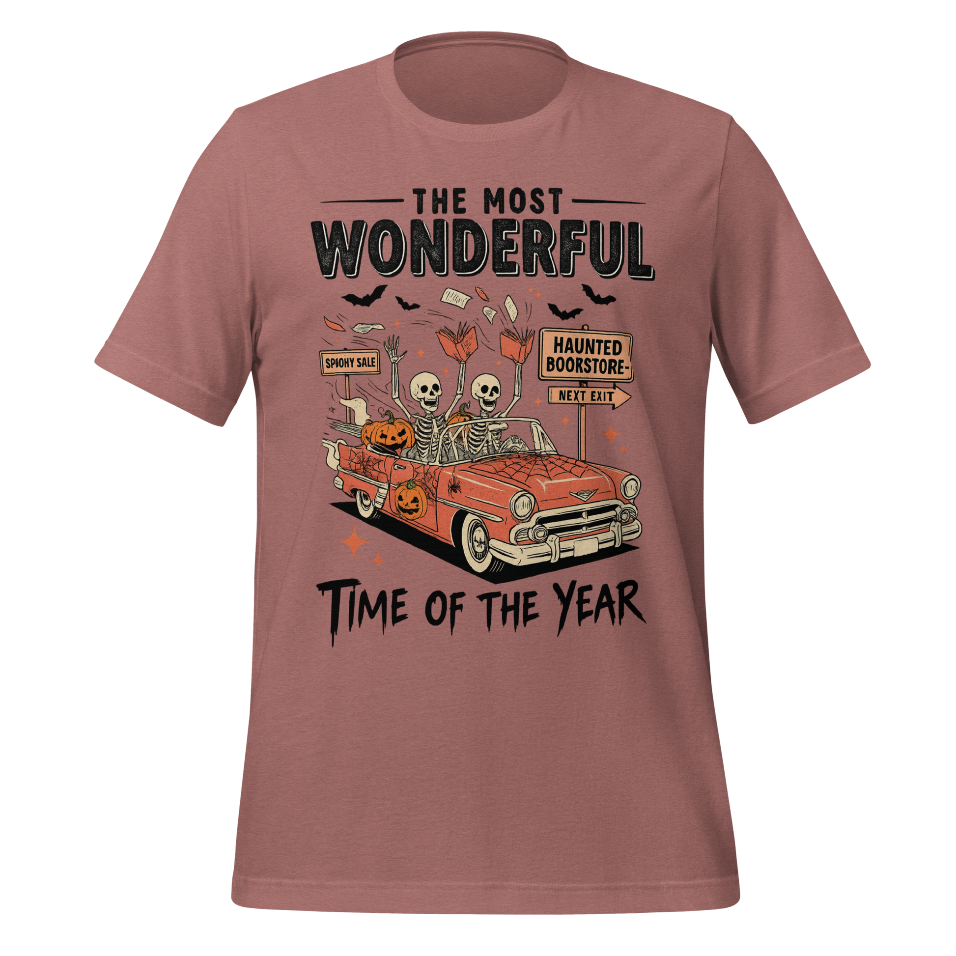 Bookish Haunted Bookstore Tee - MagicMerchEmporium