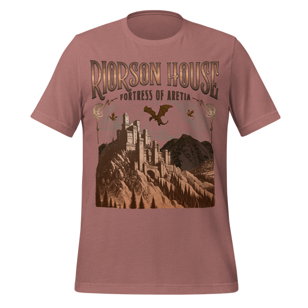 Riorson House Fortress of Aretia Tee in Heather Mauve