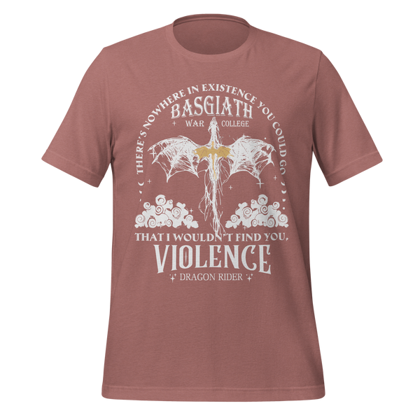 Violence Dragon Rider Tee in Heather Mauve