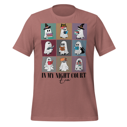In My Night Court Era Ghosts Reading Books Design Tee - MagicMerchEmporium