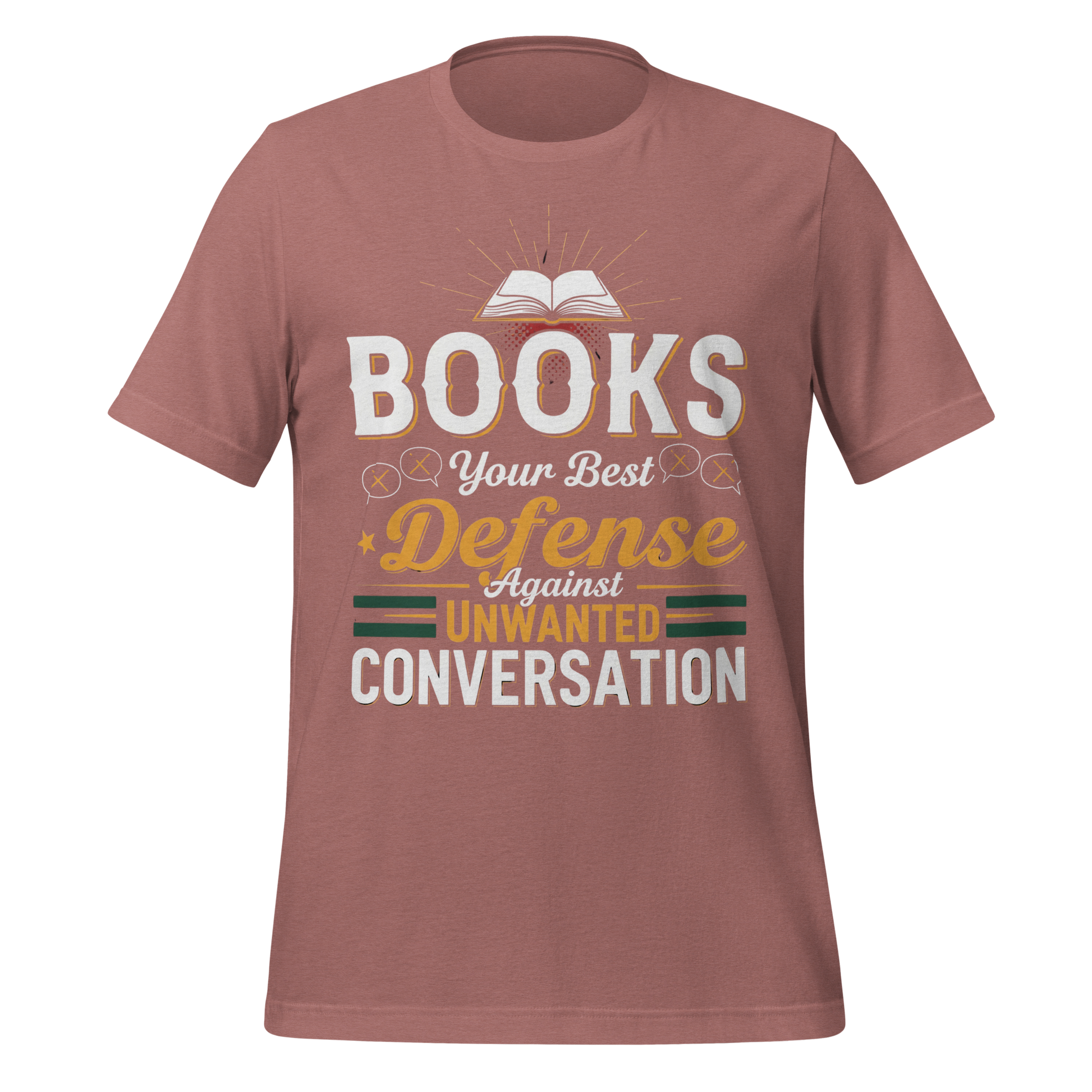 Books Your Best Defense Against Conversation Tee - MagicMerchEmporium