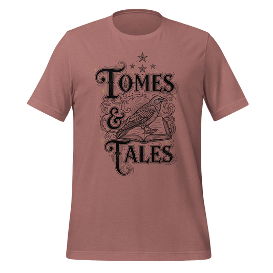 Tomes Tales Crow Tee - MagicMerchEmporium