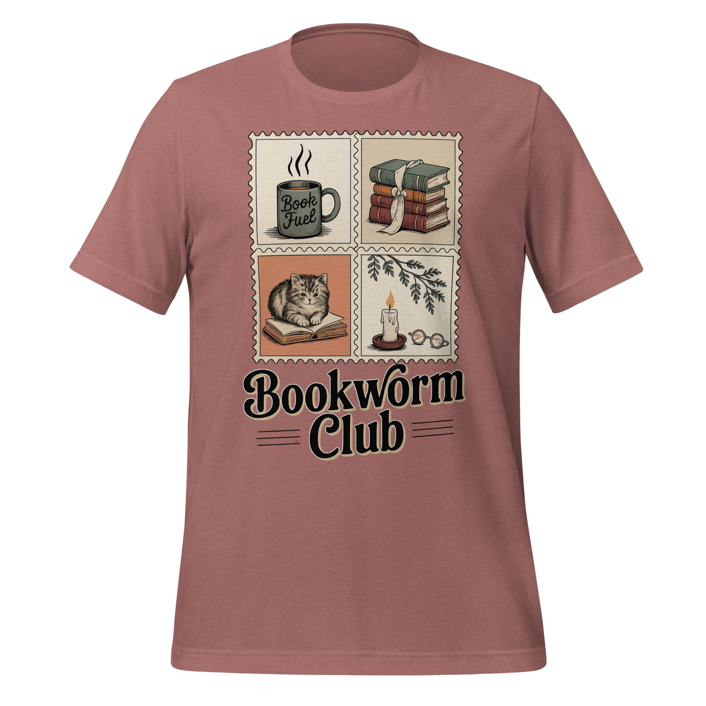 Bookworm Club Stamps Tee