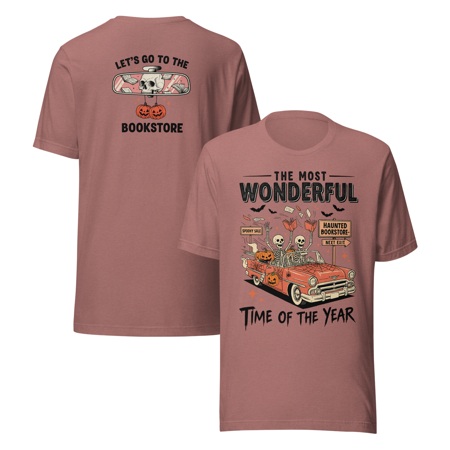 Bookish Haunted Bookstore Tee - MagicMerchEmporium