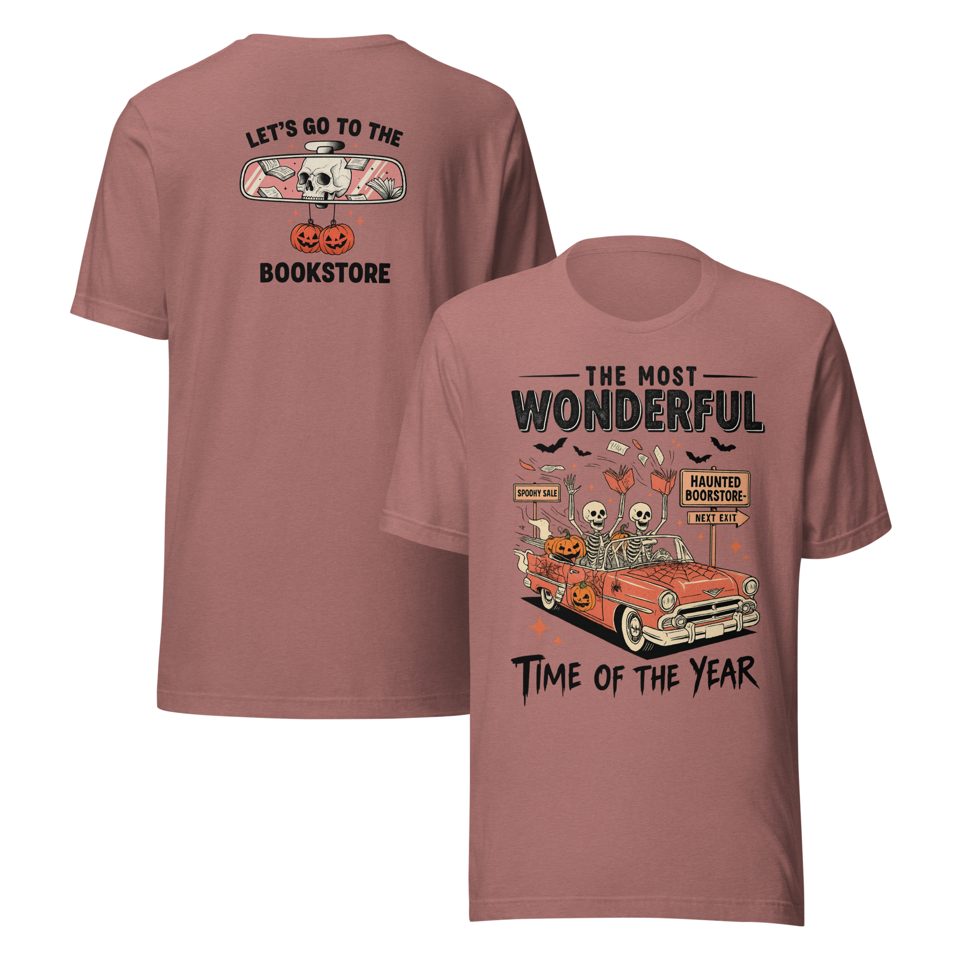 Bookish Haunted Bookstore Tee - MagicMerchEmporium