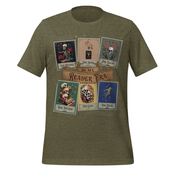 “In My Reader Era” Tarot Card Tee in Heather Olive