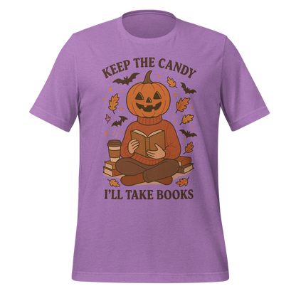 Pumpkin Book Lover Halloween Tee
