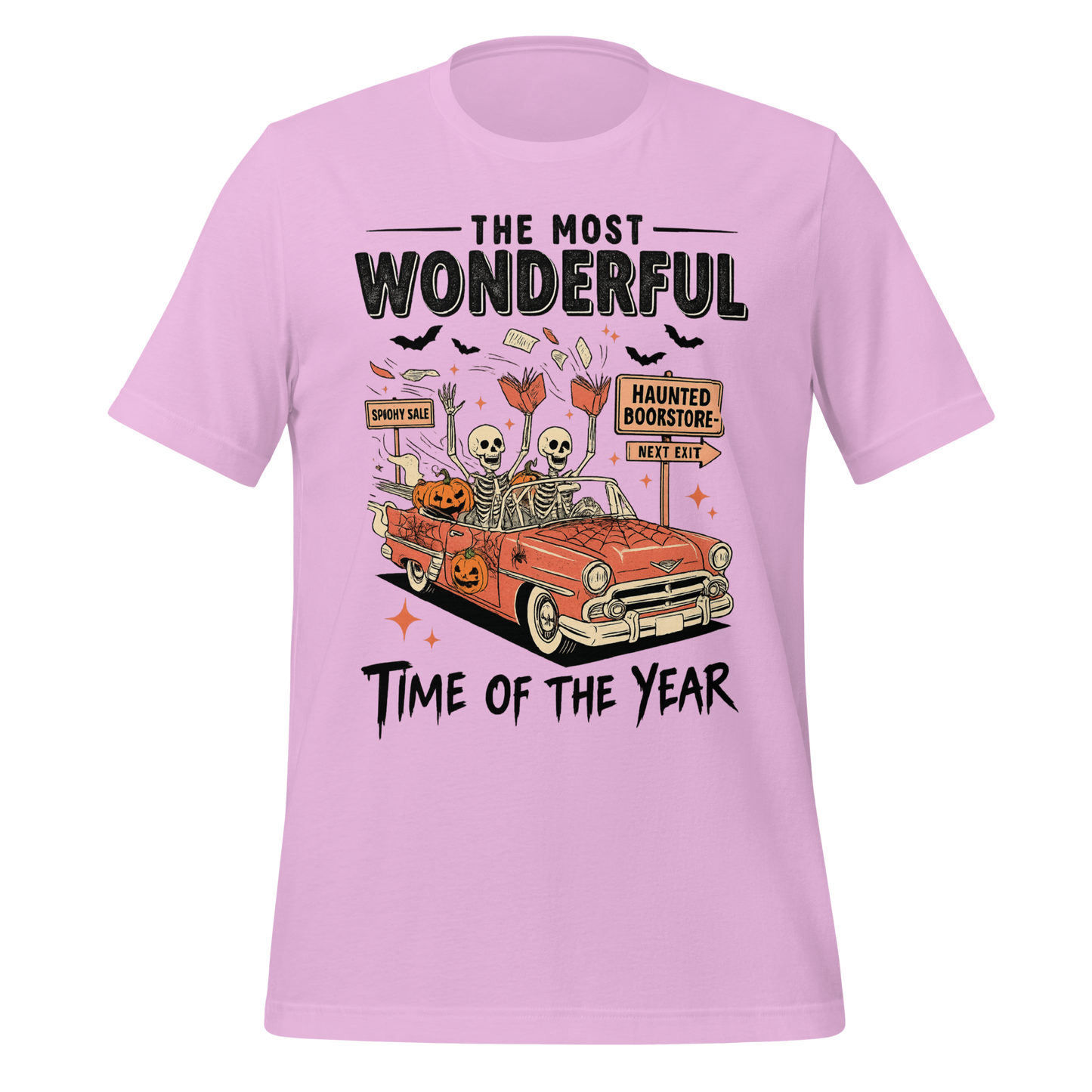 Bookish Haunted Bookstore Tee - MagicMerchEmporium