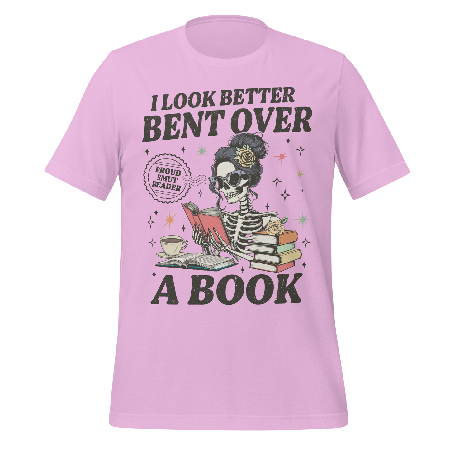 Smut Reader Skeleton Tee - MagicMerchEmporium