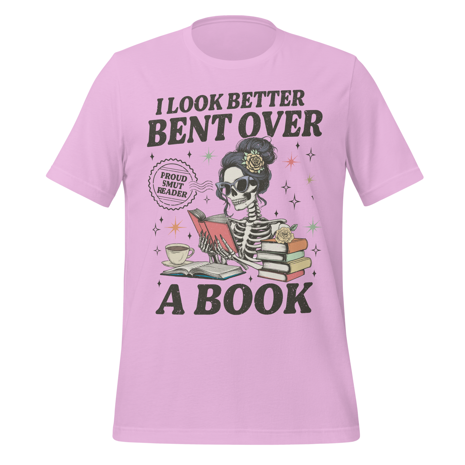 Smut Reader Skeleton Tee - MagicMerchEmporium