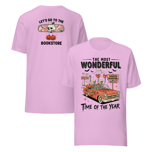 Bookish Haunted Bookstore Tee - MagicMerchEmporium
