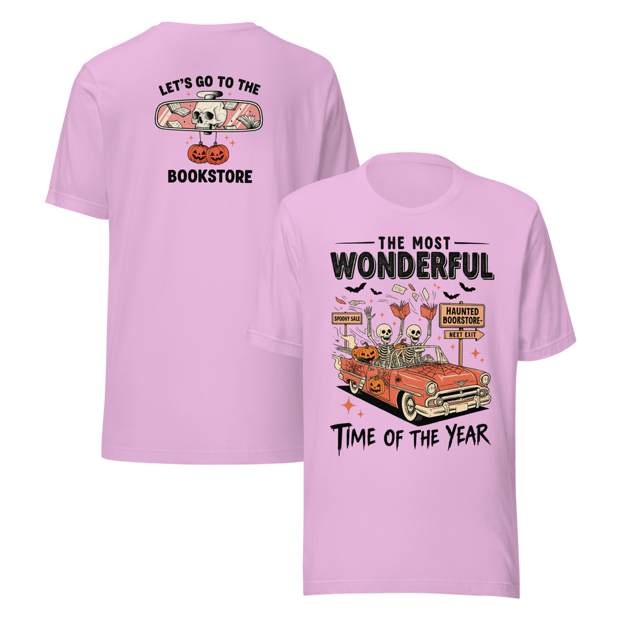 Bookish Haunted Bookstore Tee - MagicMerchEmporium