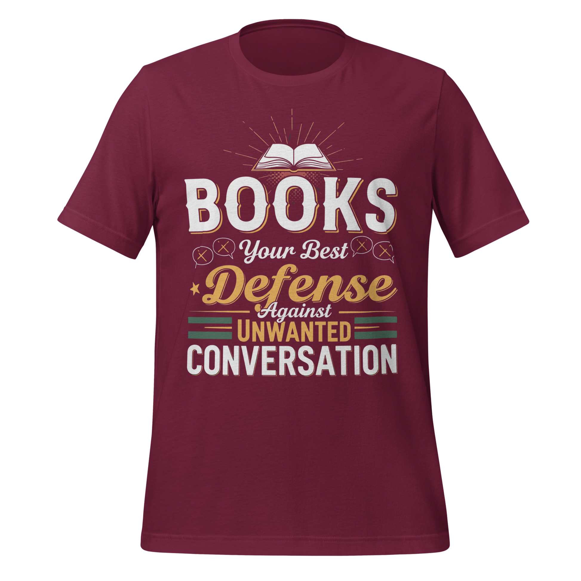 Books Your Best Defense Against Conversation Tee - MagicMerchEmporium