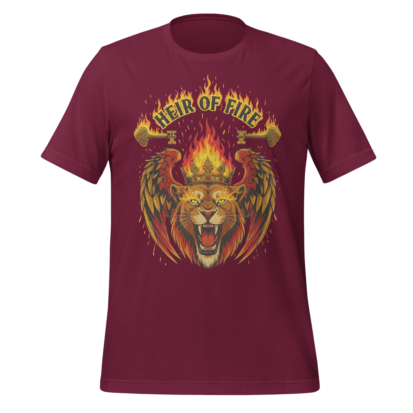 Heir Of Fire Crowned Lion Tee - MagicMerchEmporium