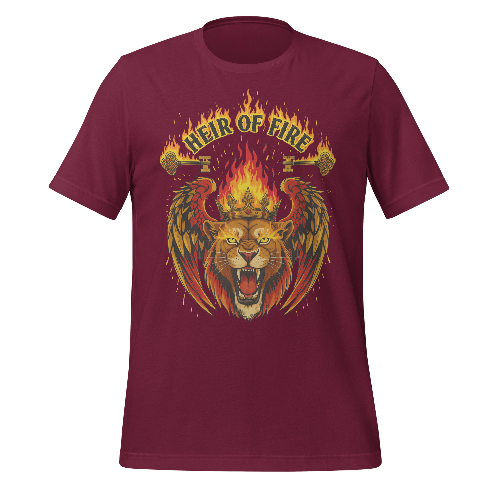 Heir Of Fire Crowned Lion Tee - MagicMerchEmporium