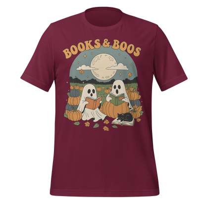 Books and Boos Ghosts Reading Tee