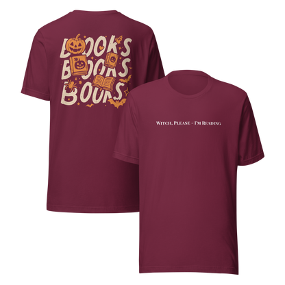 Books & Pumpkins Halloween Tee
