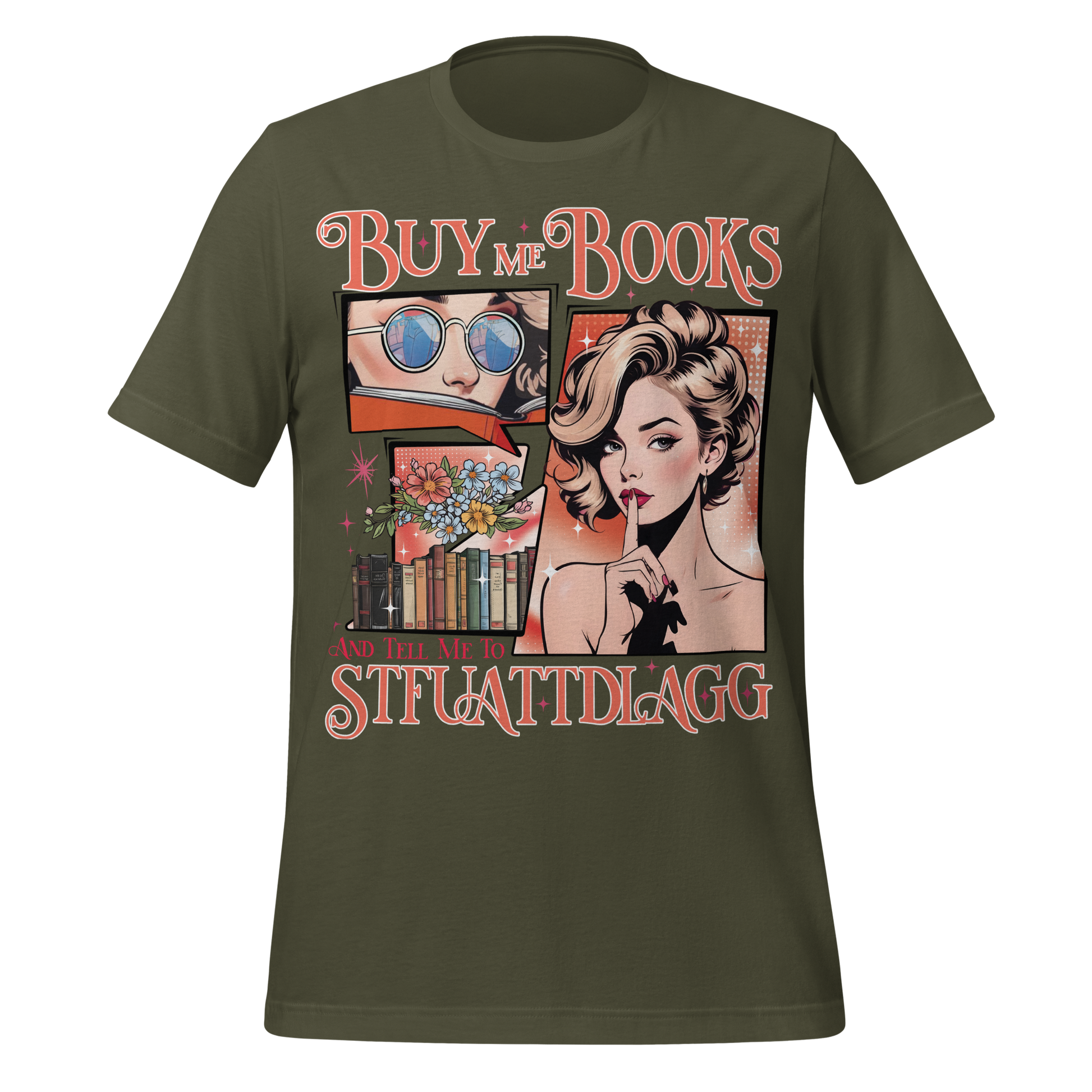 Buy Me Books & Shut Me Up Tee - MagicMerchEmporium