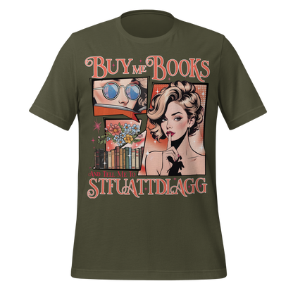 Buy Me Books & Shut Me Up Tee - MagicMerchEmporium