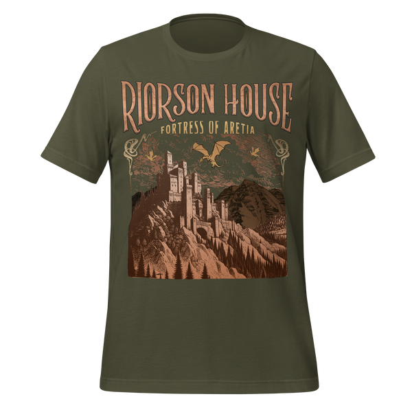 Riorson House Fortress of Aretia Tee in Military Green