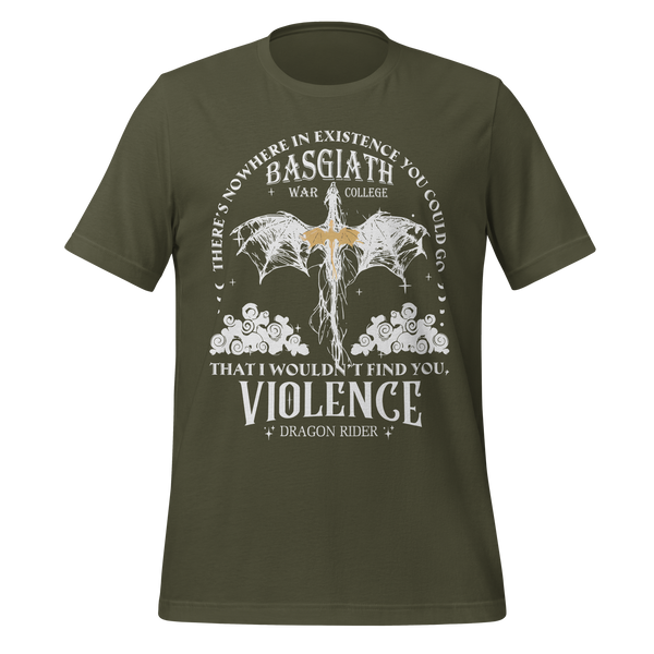 Violence Dragon Rider Tee in Military Green