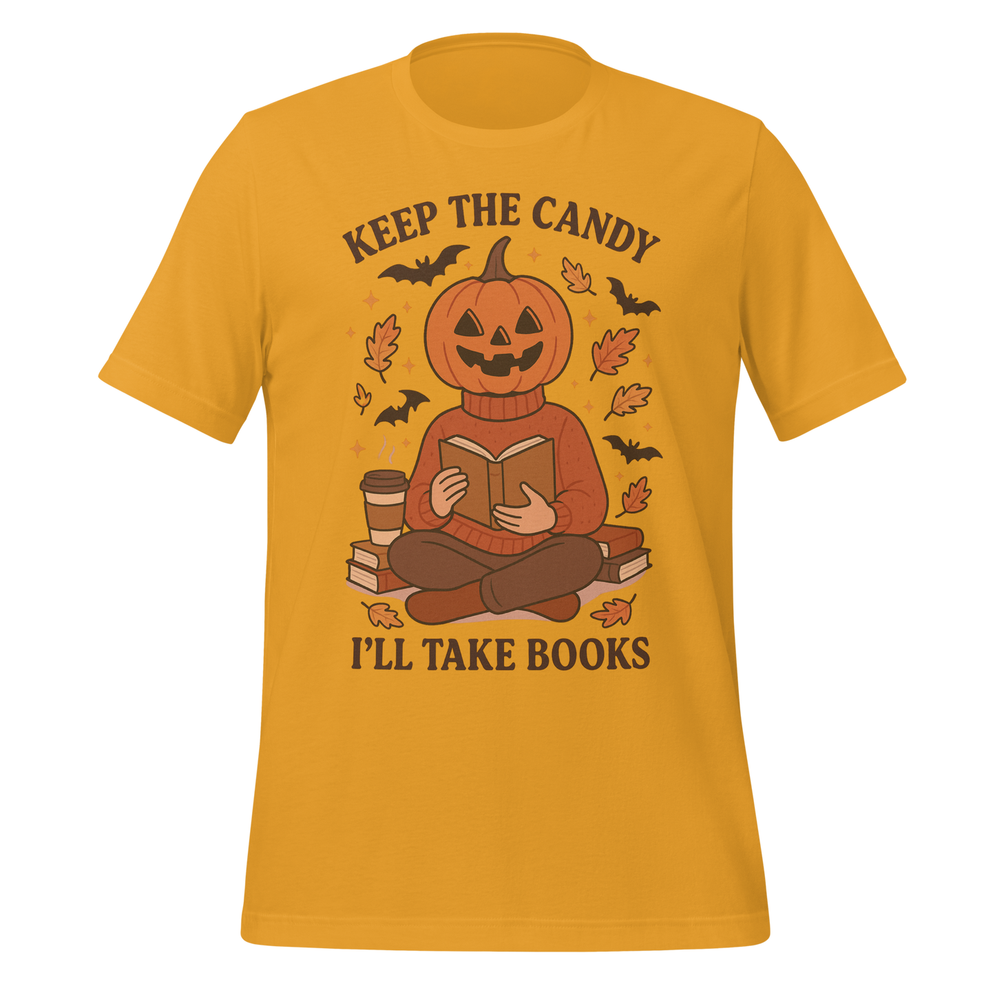 Pumpkin Book Lover Halloween Tee