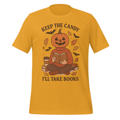 Pumpkin Book Lover Halloween Tee
