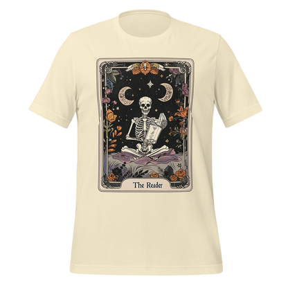 The Reader – Tarot Card Skeleton Tee