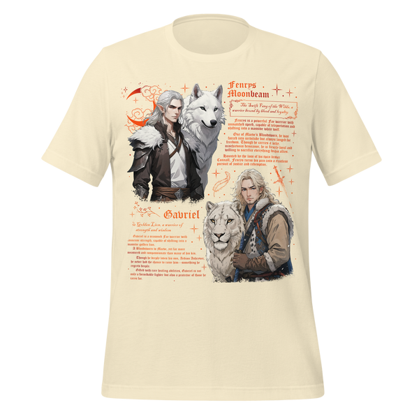 Wolf & Lion Tee in Natural
