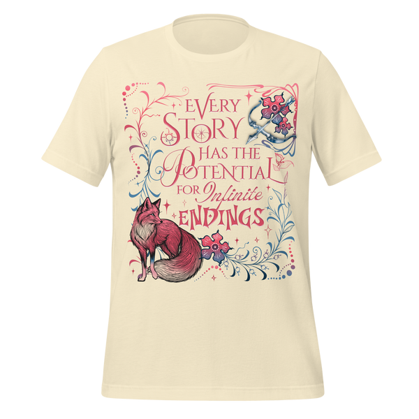 Evangeline Fox Tee in Natural