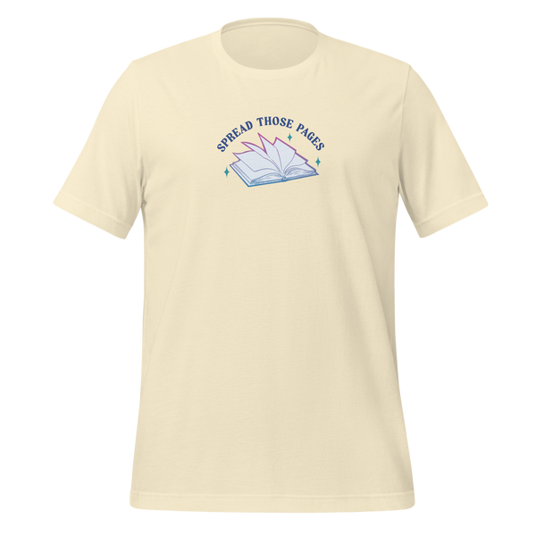 Spread Those Pages Tee in Natural