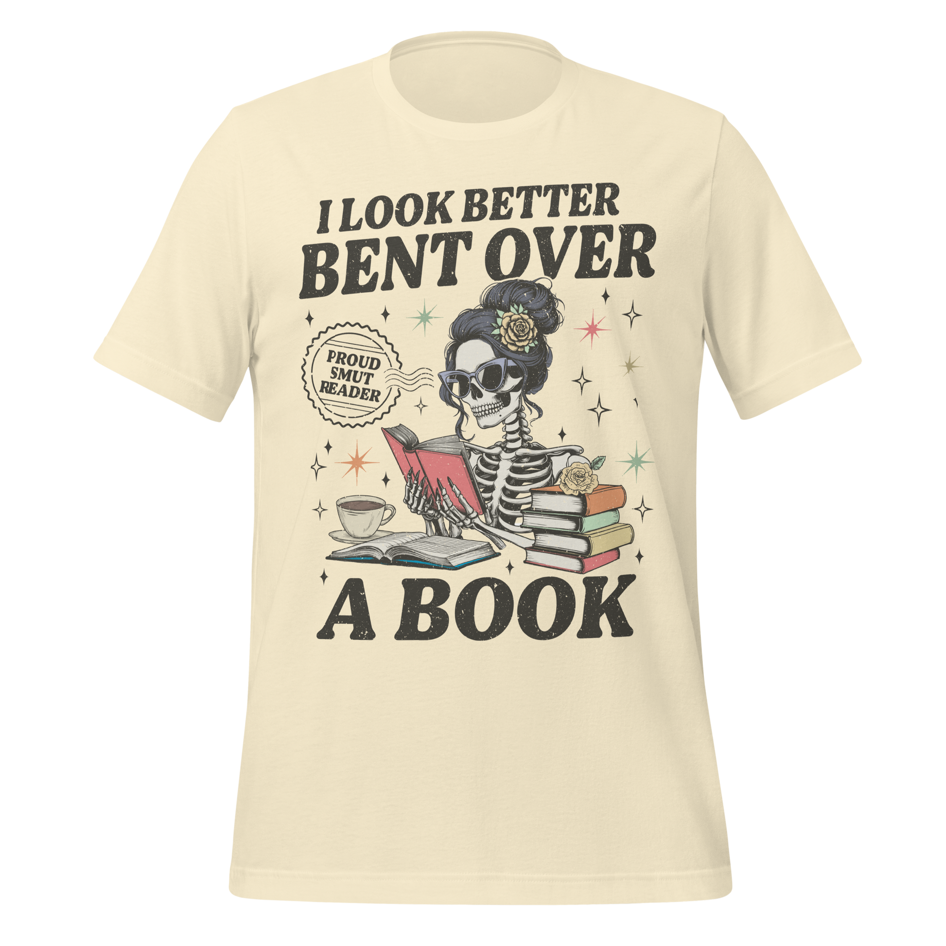 Smut Reader Skeleton Tee - MagicMerchEmporium