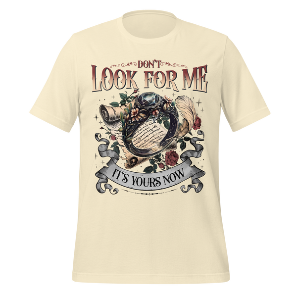 Xaden Riorson Letter Tee in Natural