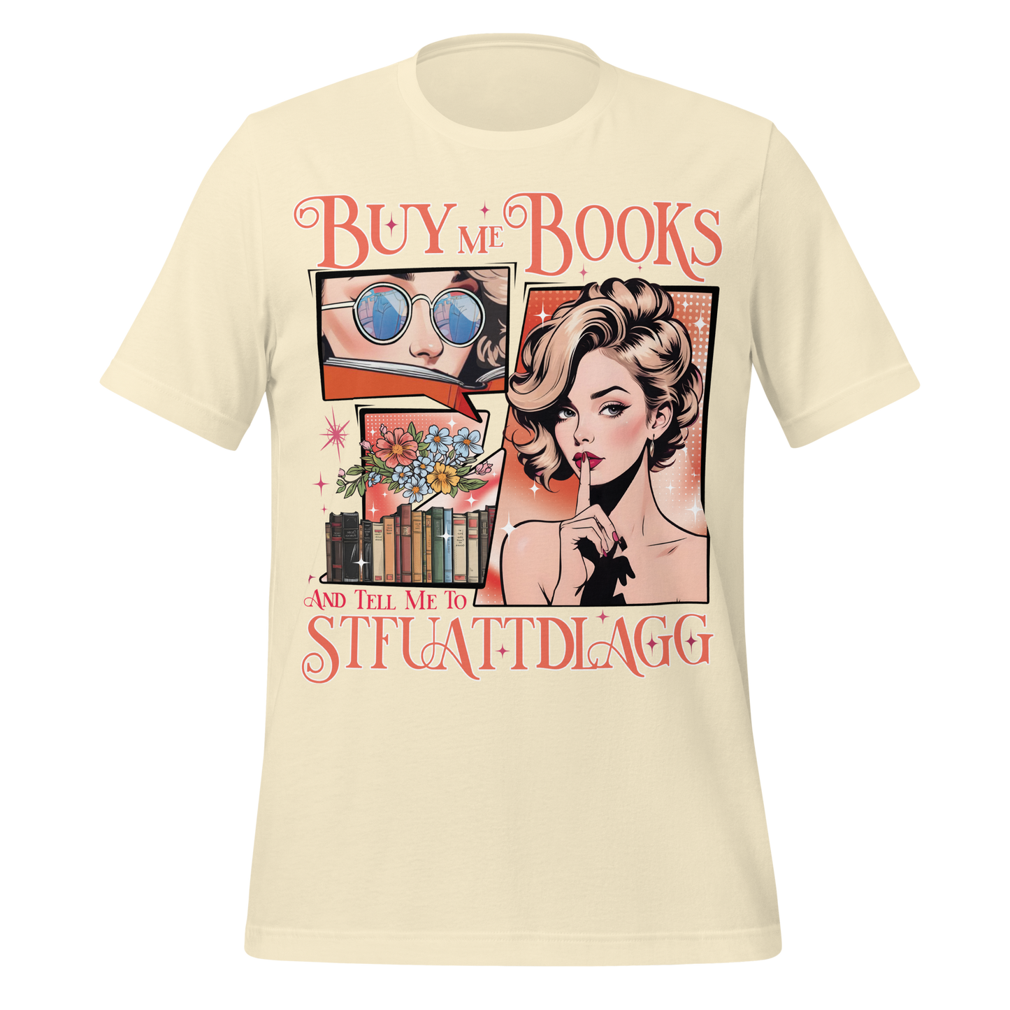 Buy Me Books & Shut Me Up Tee - MagicMerchEmporium