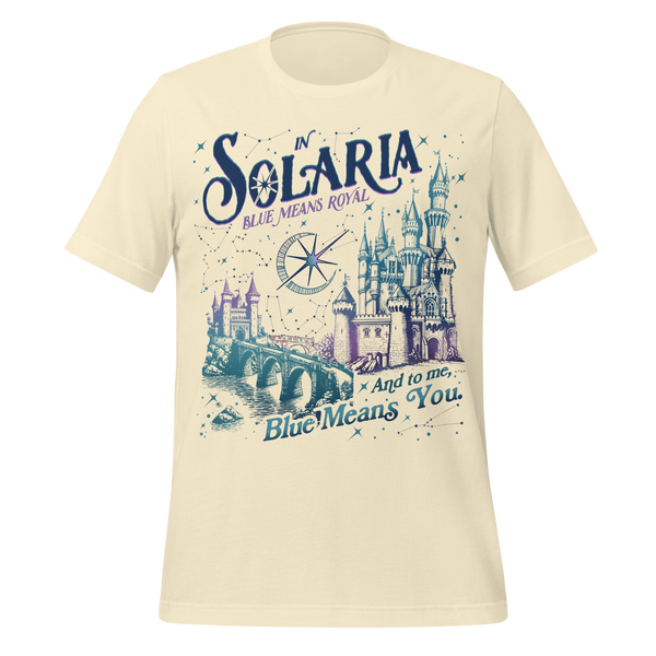 Solaria Royal Blue Tee in Natural