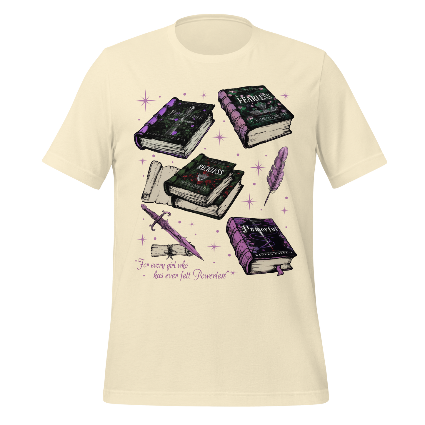 Powerless Book Stack Tee