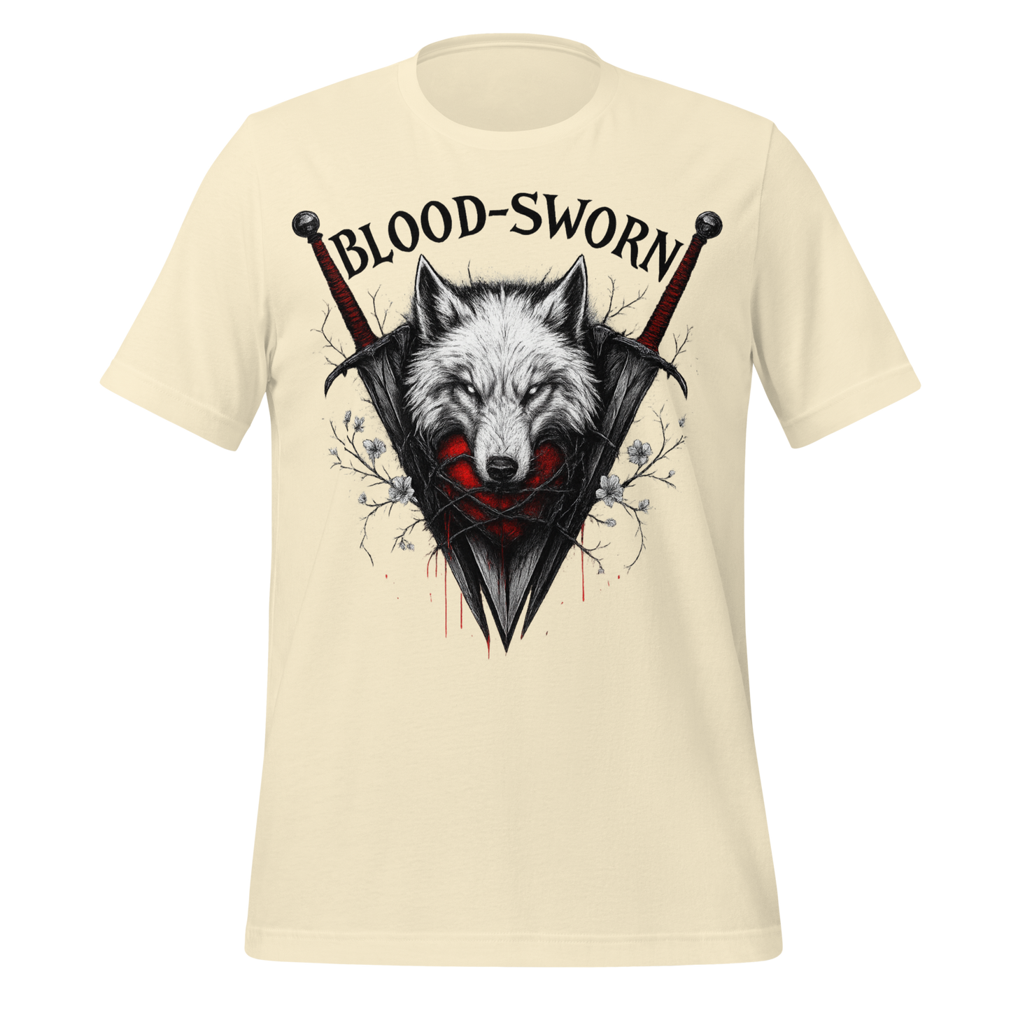 Blood Sworn Wolf and Swords Tee