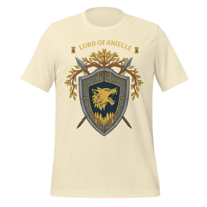 Lord Of Anielle Wolf Crest Shield Design Graphic Tee - MagicMerchEmporium