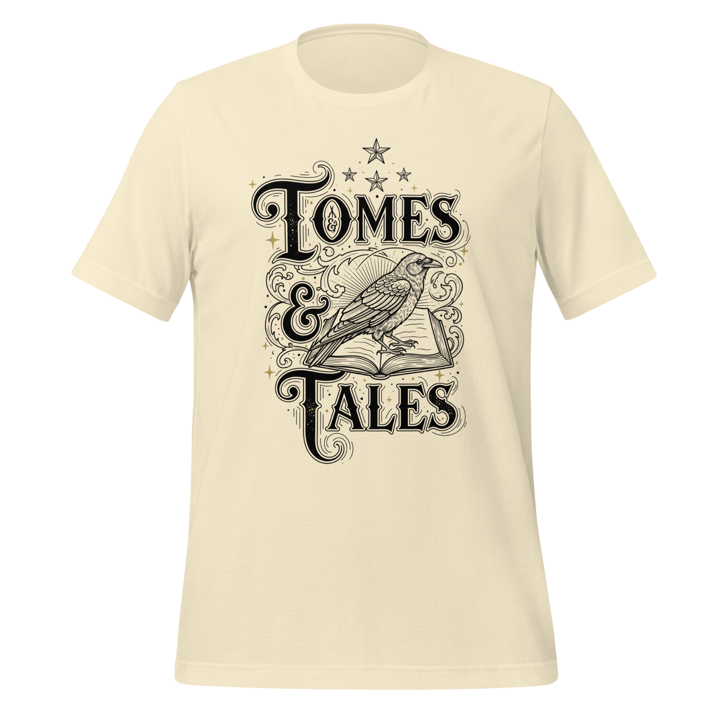 Tomes Tales Crow Tee - MagicMerchEmporium