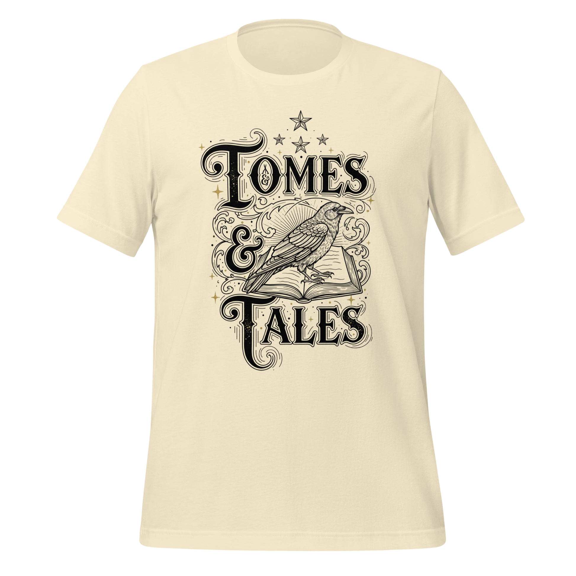 Tomes Tales Crow Tee - MagicMerchEmporium